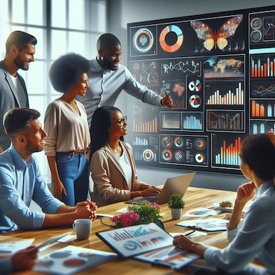 Interactive business-intelligence dashboard